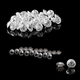 Flat Diamante Rivets With Pins (Pack of 10)